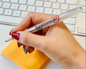 penna, block och tangentbord
