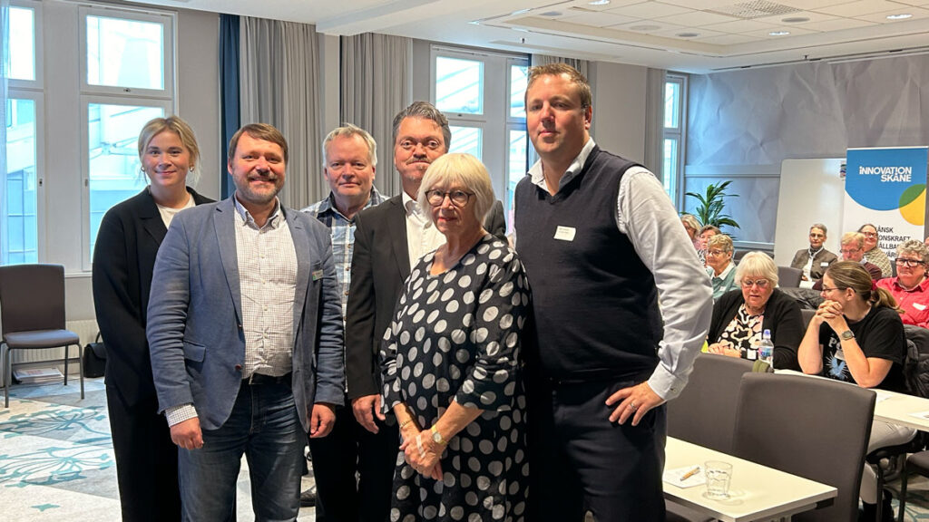 Thilia Nyberg, Fred Kjellson, Stefan Johansson, Thomas P Larsson, Ewa Pihl Krabbe och Björn Lagnevik på Funktionsrätt Skånes innovationsdag.